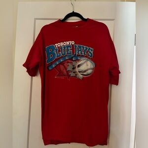 Vintage Toronto Blue Jays Y2K Red Retro Tee shirt